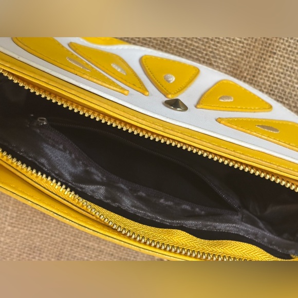 🍋 Women Lemon Slice Shape PU Leather Mini Cross Body Bag Shoulder Chain Bag - Picture 16 of 16